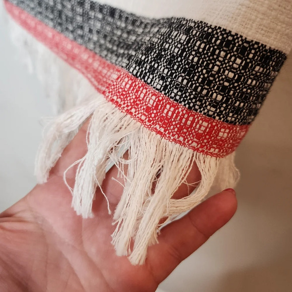 NWT Dolce Vita Cutout Sleeveless Fringe Red white black stripe mini dress xs - Picture 12 of 15